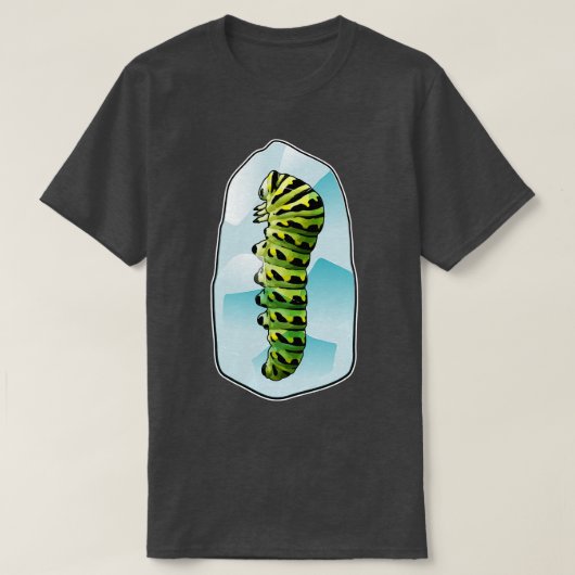 Raupe Ice Cubes T-Shirt (Design vorne)