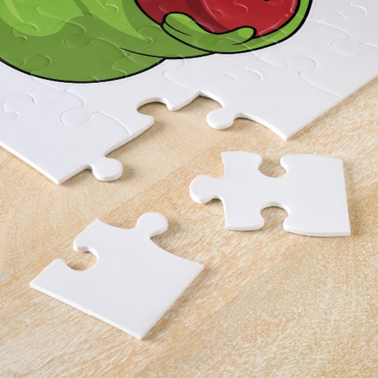 Raupe im Bowling mit Bowlingball Puzzle (Seite)