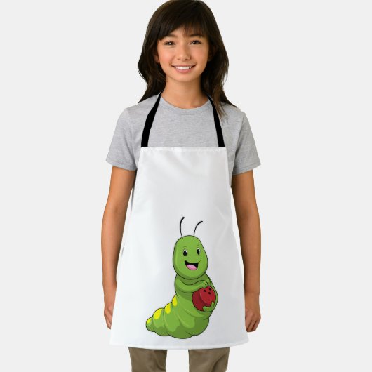 Raupe im Bowling mit Bowlingball Schürze (Insitu)