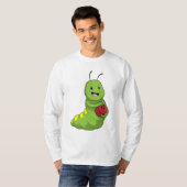 Raupe im Bowling mit Bowlingball T-Shirt (Vorne ganz)