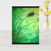 Raupe Karte (Gelbe Blume)