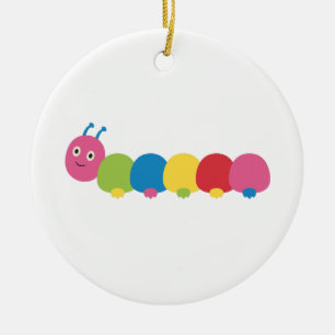 Raupe Keramik Ornament