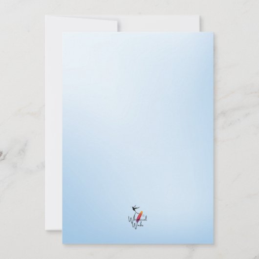 Raupe Kinderdusche Einladung (Rückseite)