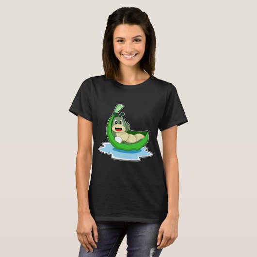 Raupe Leaf Boat T-Shirt (Vorne ganz)