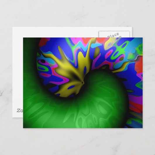 Raupe Liebe Postkarte (Vorne/Hinten)