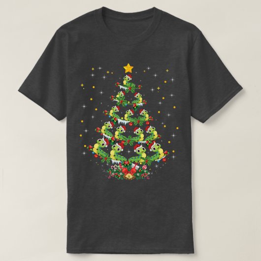 Raupe Lover Xmas Weihnachtsmannmütze Raupe Chris T-Shirt (Design vorne)