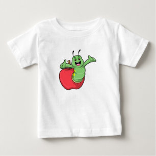 Raupe mit Apple Baby T-shirt