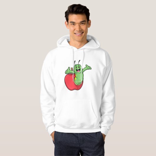 Raupe mit Apple Hoodie (Vorne ganz)