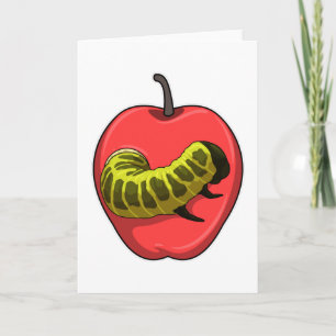 Raupe mit Apple Karte
