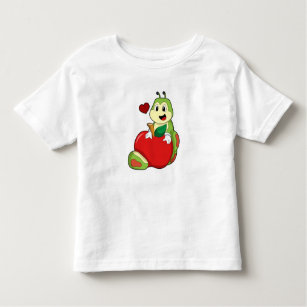 Raupe mit Apple Kleinkind T-shirt