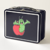 Raupe mit Apple Metall Brotdose (Vorderseite)