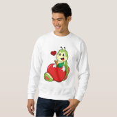 Raupe mit Apple Sweatshirt (Vorne ganz)