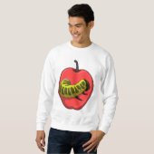 Raupe mit Apple Sweatshirt (Vorne ganz)