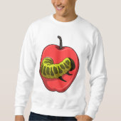 Raupe mit Apple Sweatshirt (Vorderseite)