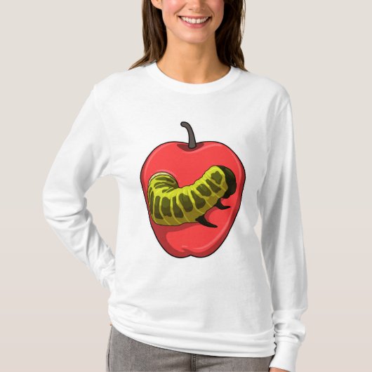 Raupe mit Apple T-Shirt (Vorderseite)