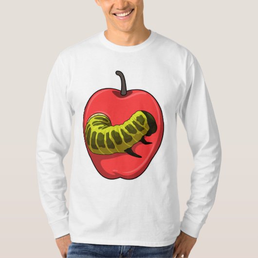 Raupe mit Apple T-Shirt (Vorderseite)