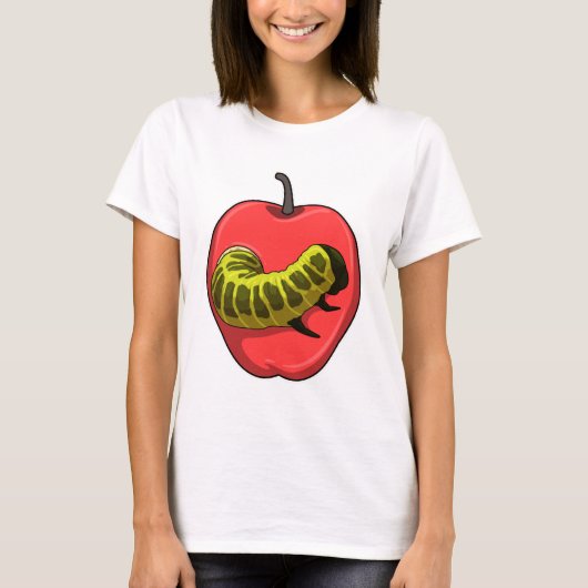 Raupe mit Apple T-Shirt (Vorderseite)