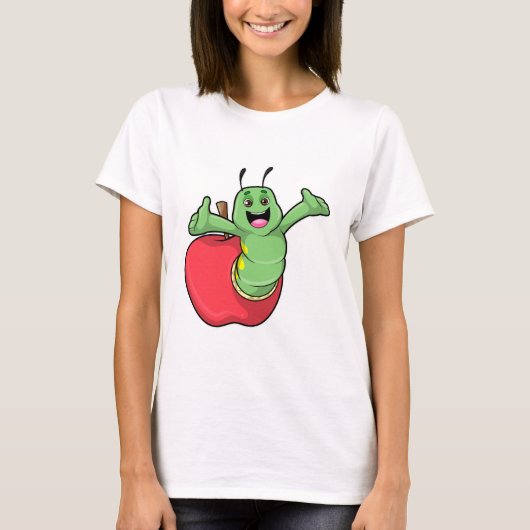 Raupe mit Apple T-Shirt (Vorderseite)
