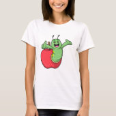 Raupe mit Apple T-Shirt (Vorderseite)