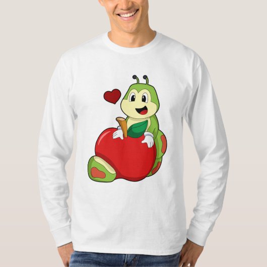 Raupe mit Apple T-Shirt (Vorderseite)