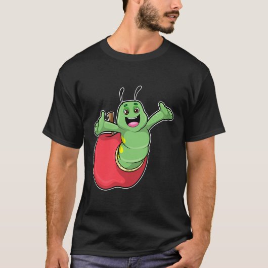 Raupe mit Apple T-Shirt (Vorderseite)