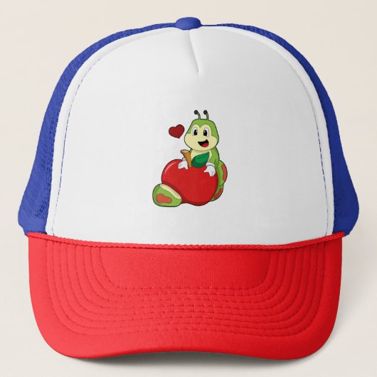 Raupe mit Apple Truckerkappe (Vorderseite)