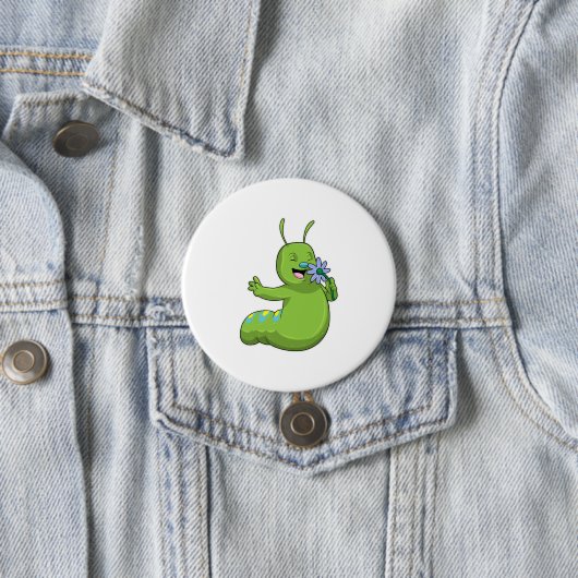 Raupe mit Blume Daisy Button (Beispiel)