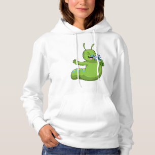 Raupe mit Blume Daisy Hoodie