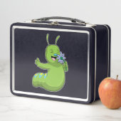 Raupe mit Blume Daisy Metall Brotdose (Beispiel)