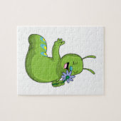 Raupe mit Blume Daisy Puzzle (Horizontal)