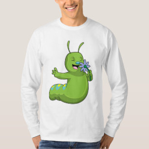 Raupe mit Blume Daisy T-Shirt