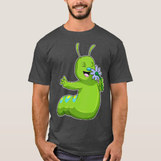 Raupe mit Blume Daisy T-Shirt