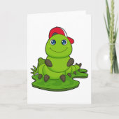 Raupe mit Cap Karte (Vorderseite)