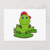 Raupe mit Cap Postkarte (Vorderseite)