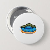 Raupe mit Donut Button (Vorne & Hinten)