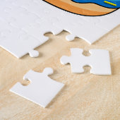 Raupe mit Donut Puzzle (Seite)