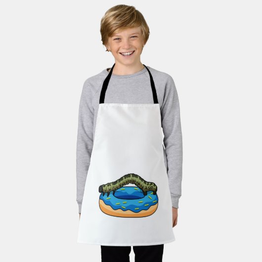 Raupe mit Donut Schürze (Getragen)