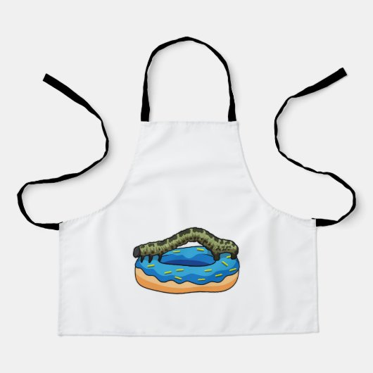 Raupe mit Donut Schürze (Vorderseite)