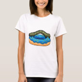 Raupe mit Donut T-Shirt (Vorderseite)
