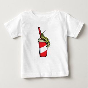 Raupe mit Drink Baby T-shirt