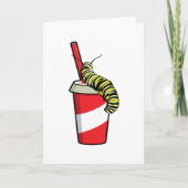 Raupe mit Drink Karte (Vorderseite)
