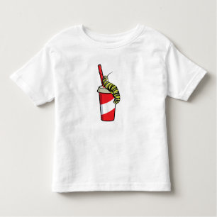 Raupe mit Drink Kleinkind T-shirt