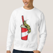 Raupe mit Drink Sweatshirt (Vorderseite)