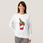 Raupe mit Drink T-Shirt (Vorne ganz)