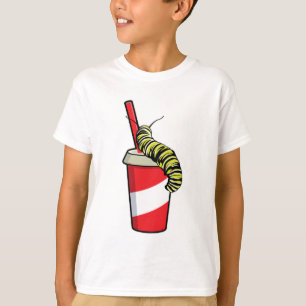 Raupe mit Drink T-Shirt