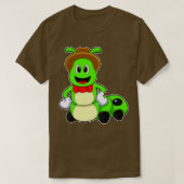 Raupe mit Hat T-Shirt (Design vorne)