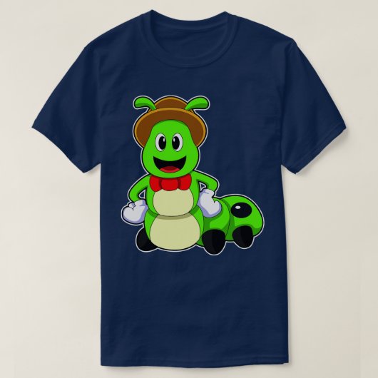 Raupe mit Hat T-Shirt (Design vorne)