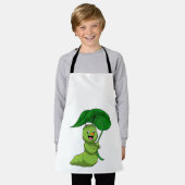 Raupe mit Leaf als Parasol Schürze (Getragen)