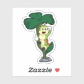 Raupe mit Leaf Aufkleber (Blatt)