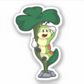 Raupe mit Leaf Aufkleber (Vorderseite)